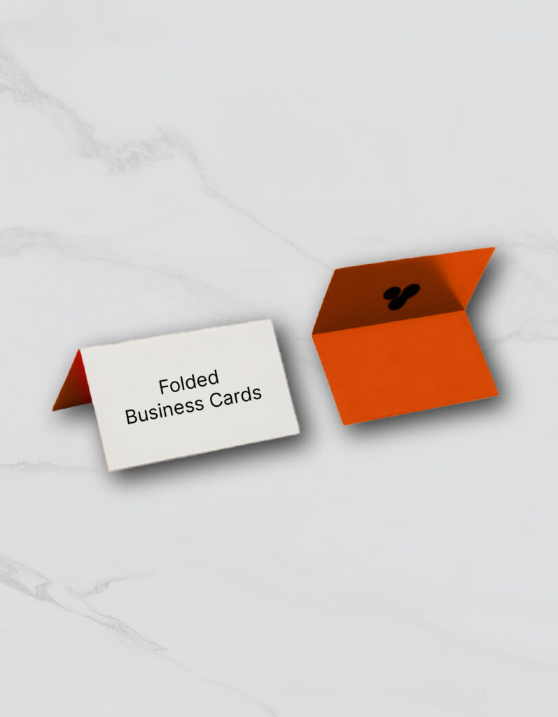 folded business card